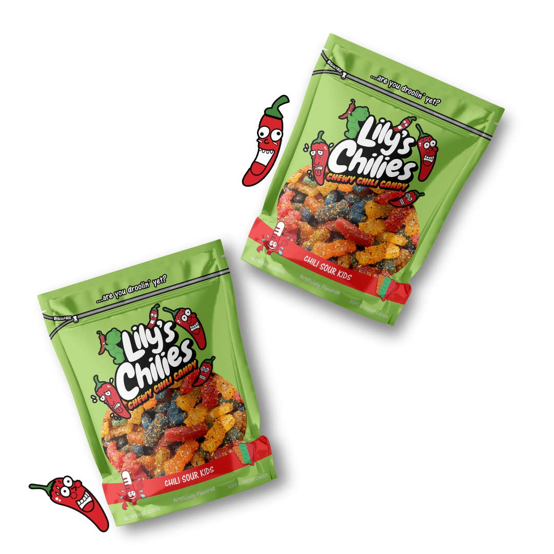 Chili Sour Kids - Two 4oz Bags