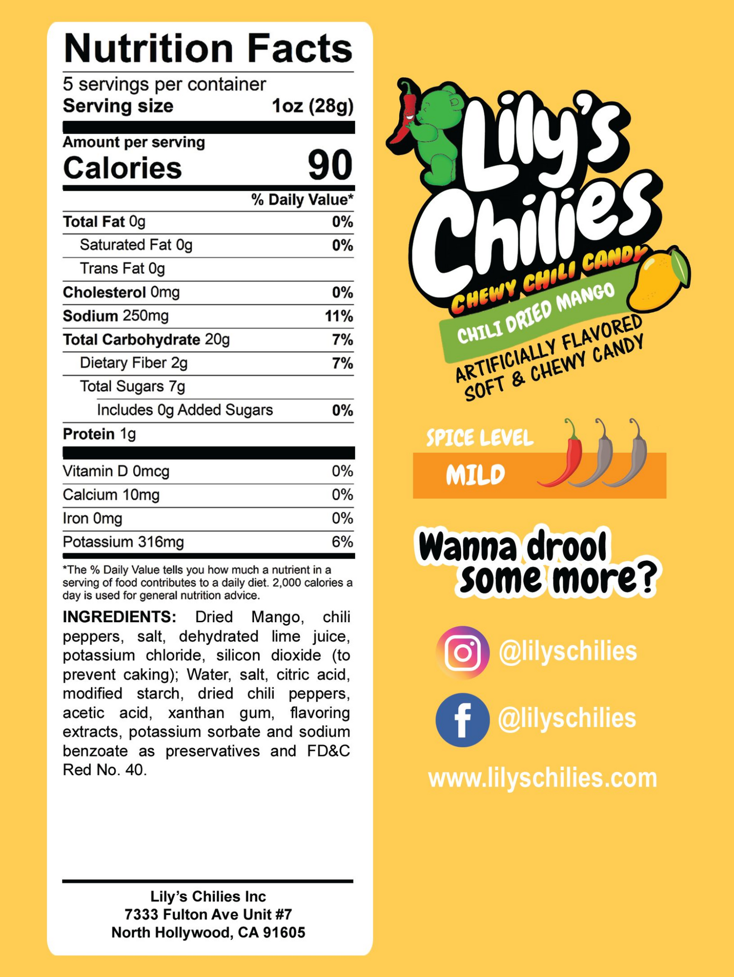 Chili Dried Mango (5 oz)