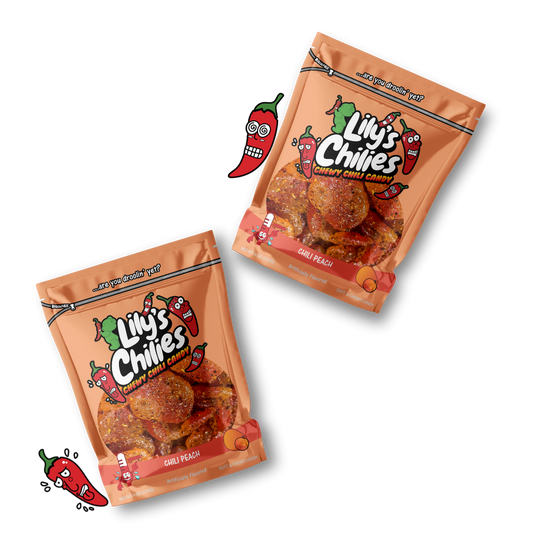 Chili Peach Gummies - Two 4oz Bags