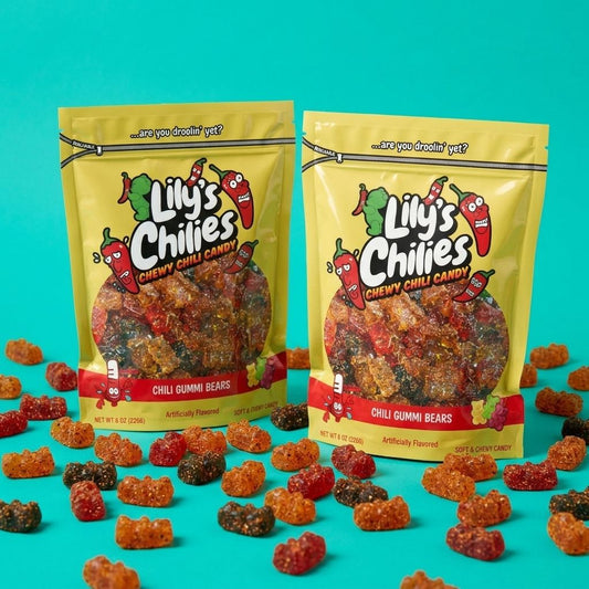 Chili Gummi Bears - Two 4oz Bags