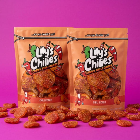 Chili Peach Gummies - Two 4oz Bags