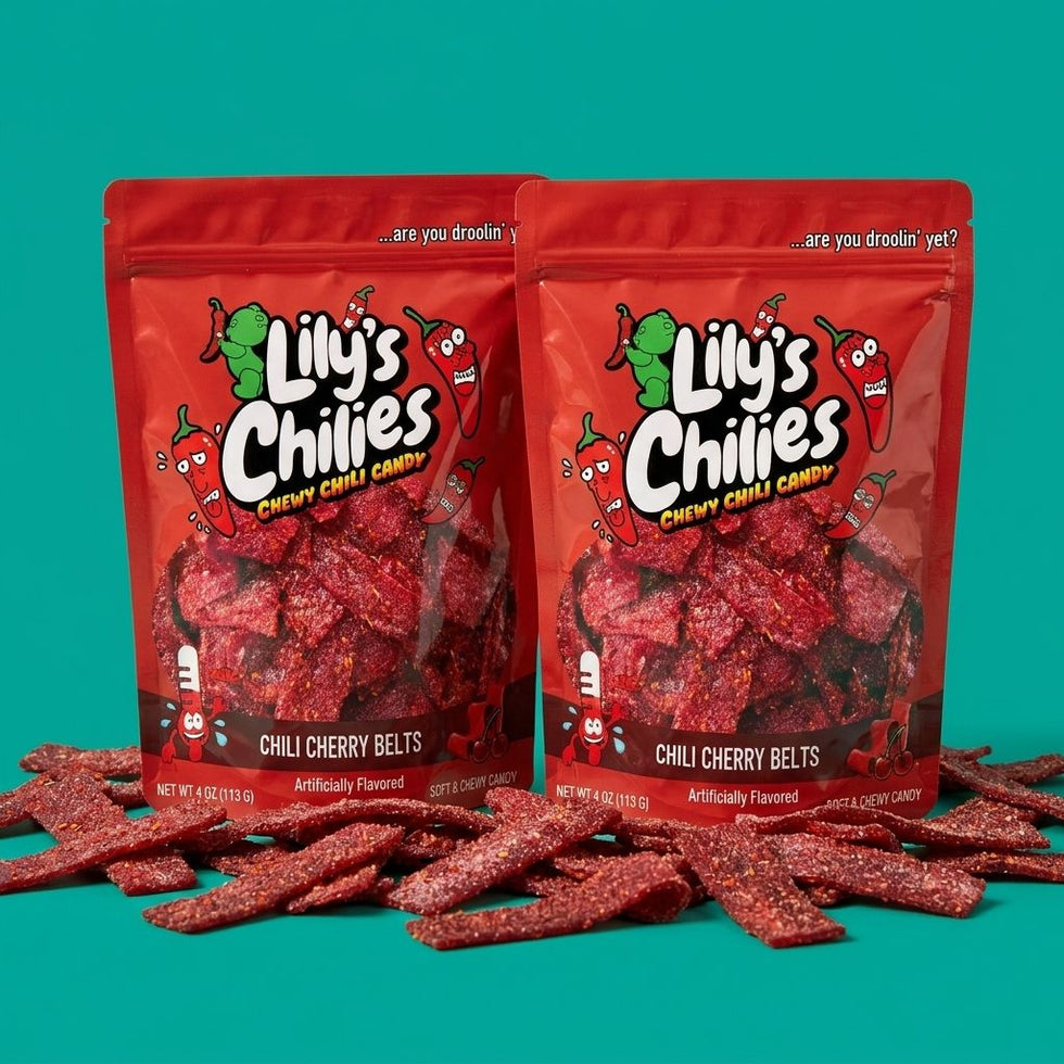 Chili Cherry Belts - Two 4oz Bags