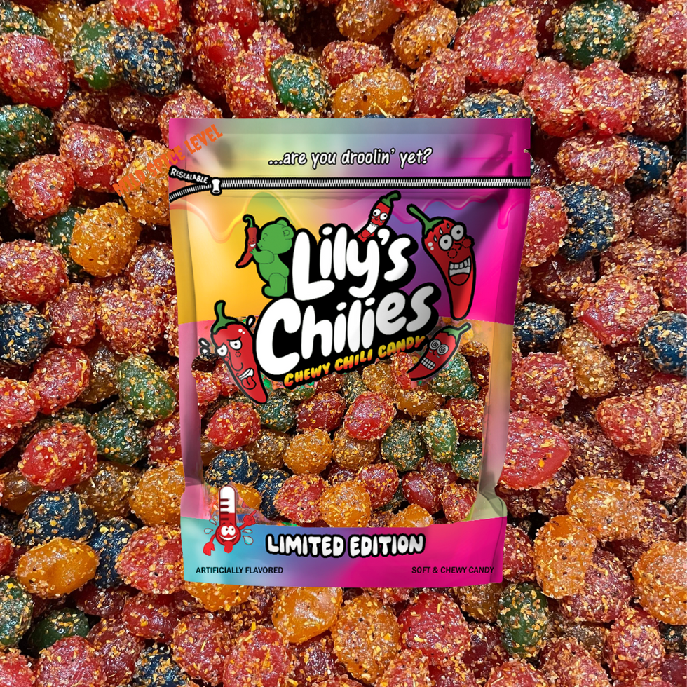 Lily's Chilies chamoy gummy candy bags