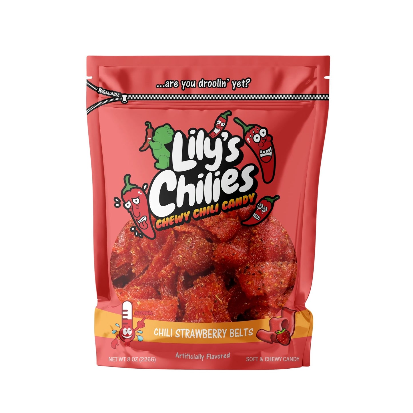 JUMBO Chili Strawberry Belts (one bag)